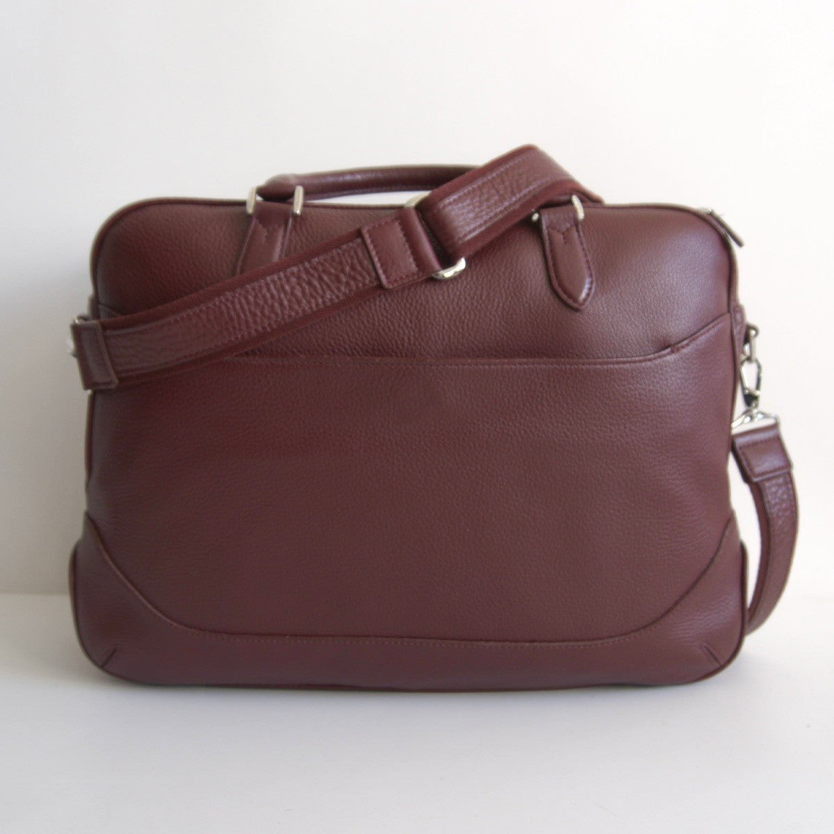 PELLE MORBIDA Maiden Voyage Convertible Brief Bag Red