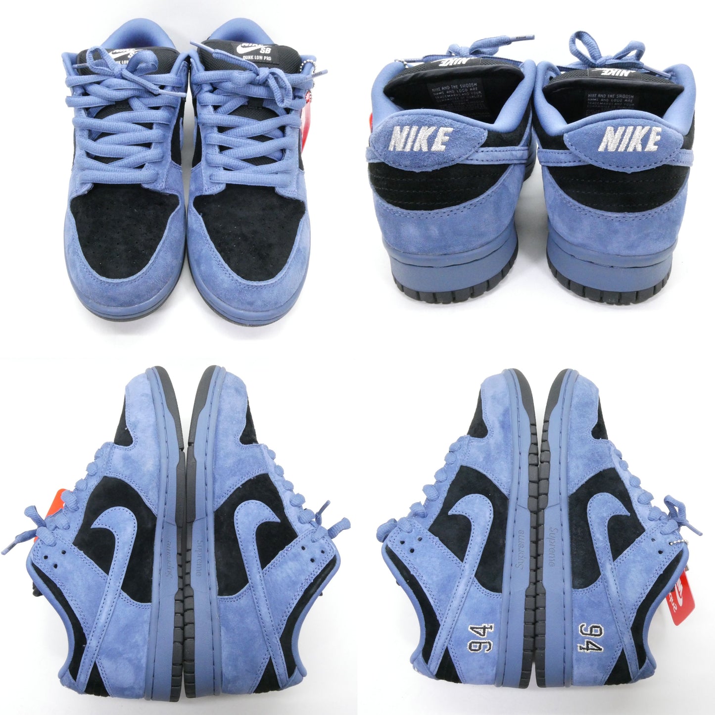 Supreme Nike SB Dunk Low OG QS Ocean Fog Blue Sneakers