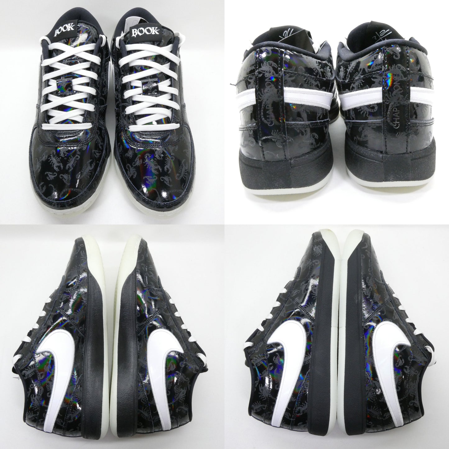 NIKE BOOK 1 Halloween EP Scorpion Black White Sneakers