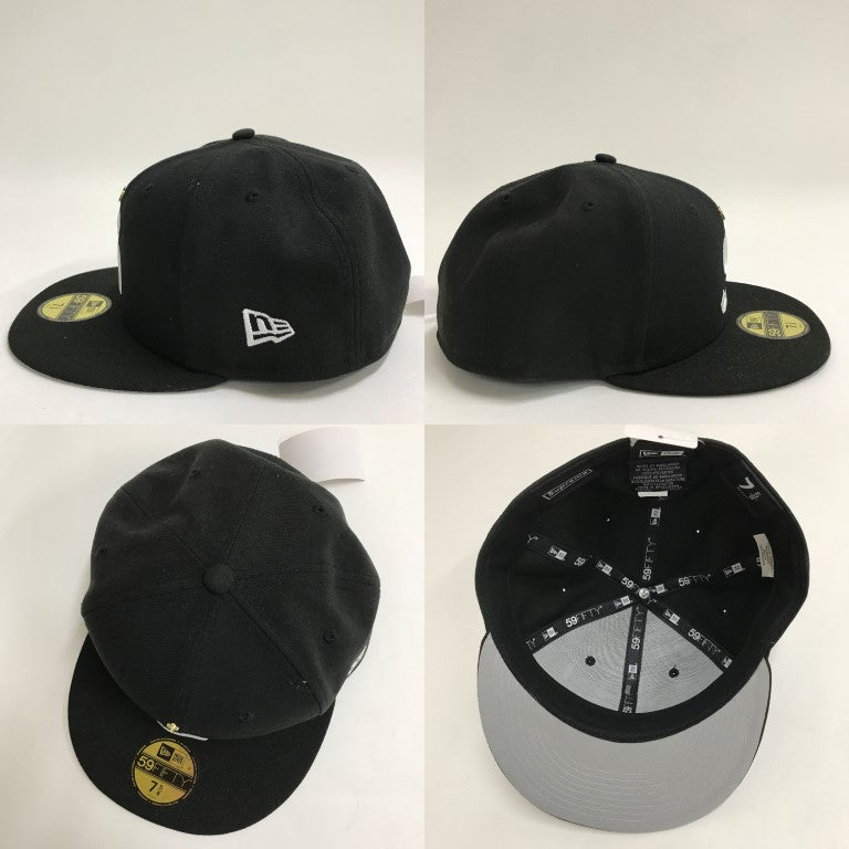 Supreme Gold Cross S Logo New Era Hat Black Size 7