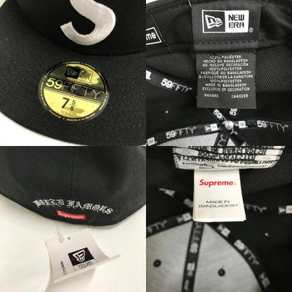 Supreme Gold Cross S Logo New Era Hat Black Size 7