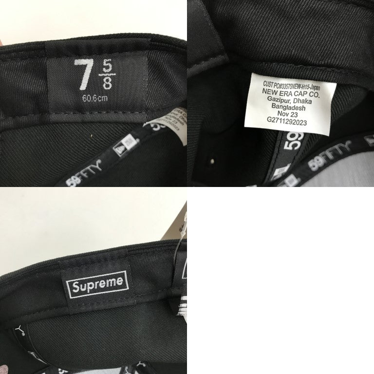 Supreme Gold Cross S Logo New Era Hat Black Size 7