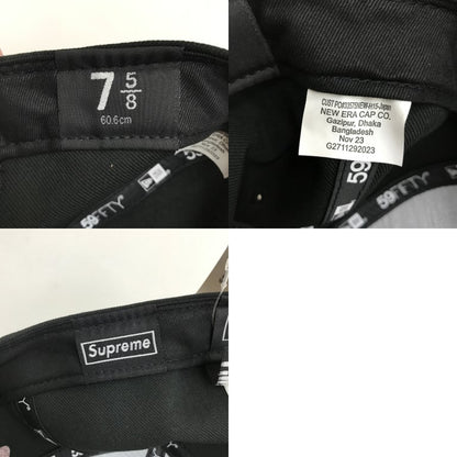 Supreme Gold Cross S Logo New Era Hat Black Size 7
