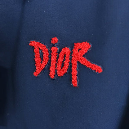 Dior x Stussy Double Zip Cotton Jacket Navy Size 41