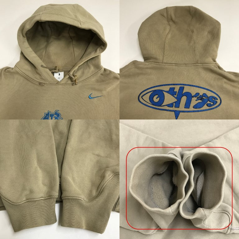 NIKE x OFF-WHITE NRG Fleece Hoodie Beige Size L