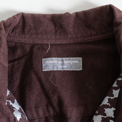 Comme des Garcons 00S Houndstooth Camp Shirt Size XL