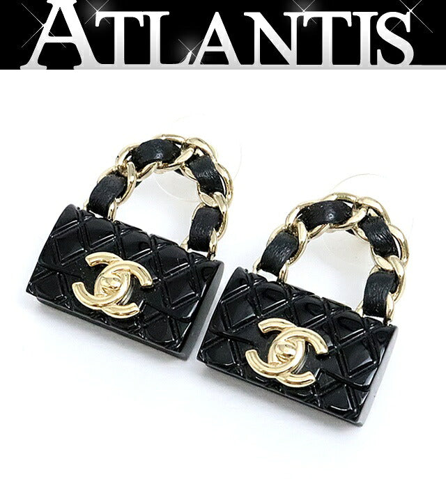 CHANEL Coco Mark Matelasse Bag Motif Earrings Size ONE SIZE