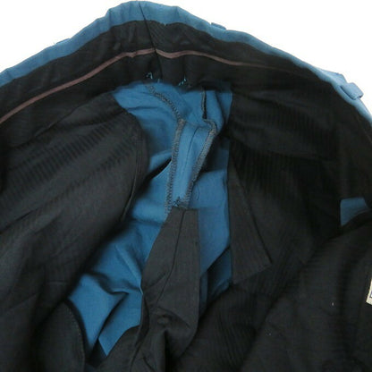 HERMES Cotton Linen Slacks Blue Size 44