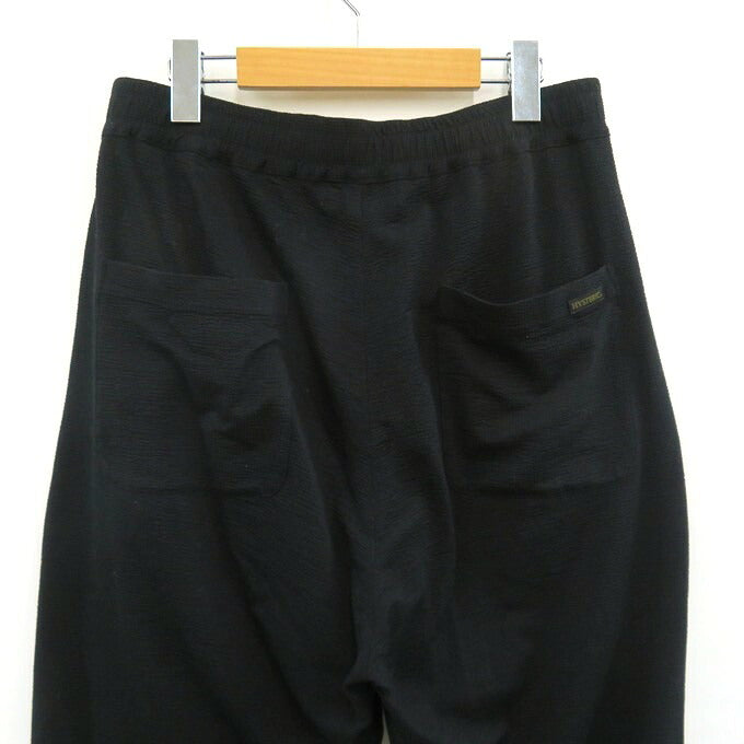 HYSTERIC GLAMOUR MEN Black Easy Pants Size M