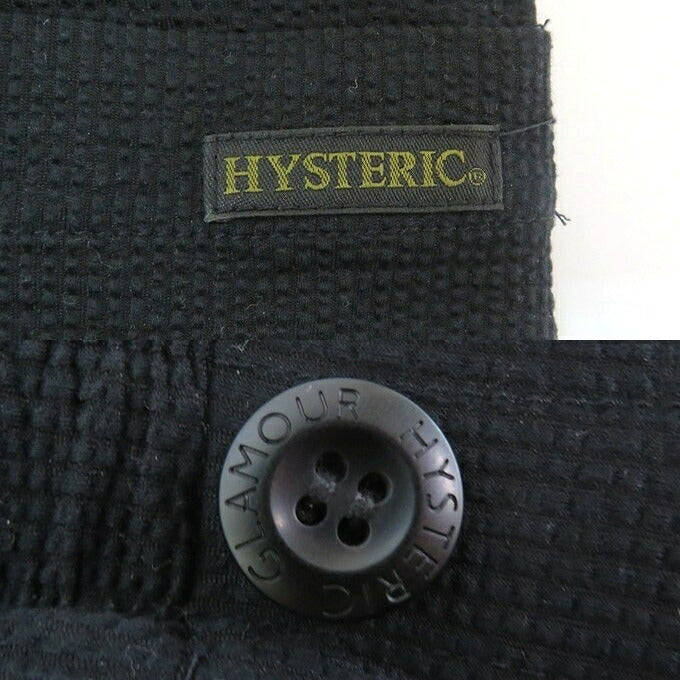 HYSTERIC GLAMOUR MEN Black Easy Pants Size M