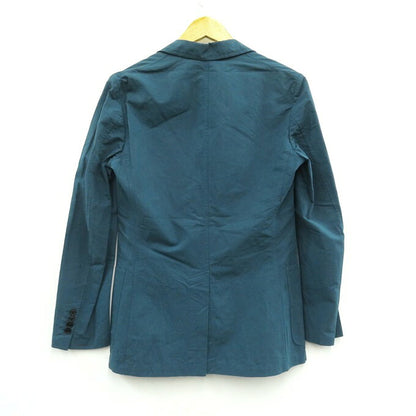 HERMES Cotton Linen Jacket Blue Size 44