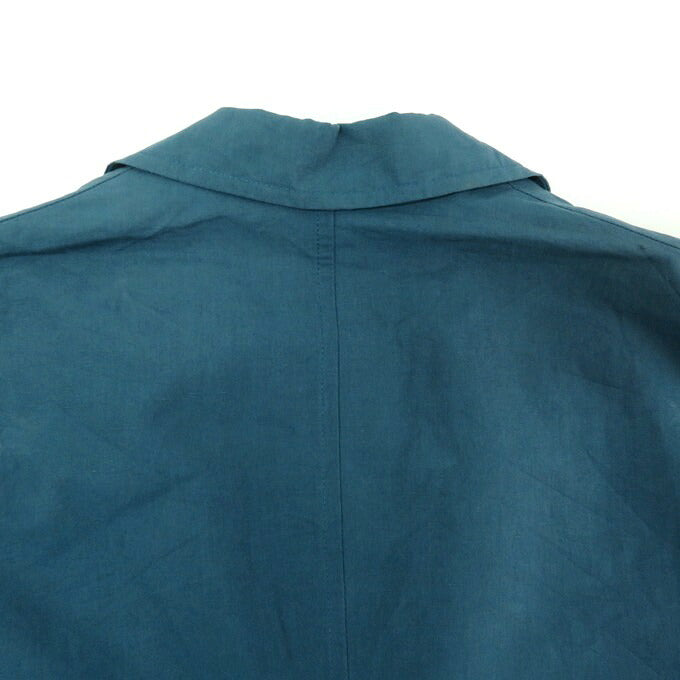 HERMES Cotton Linen Jacket Blue Size 44