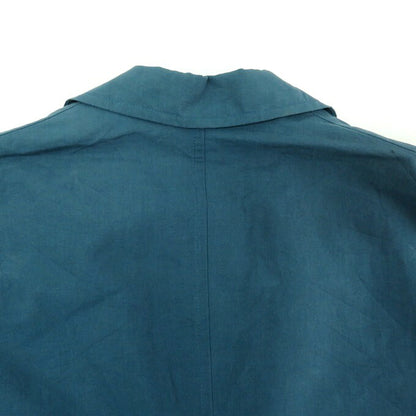 HERMES Cotton Linen Jacket Blue Size 44