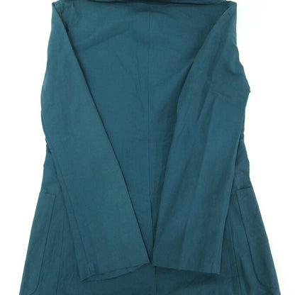 HERMES Cotton Linen Jacket Blue Size 44