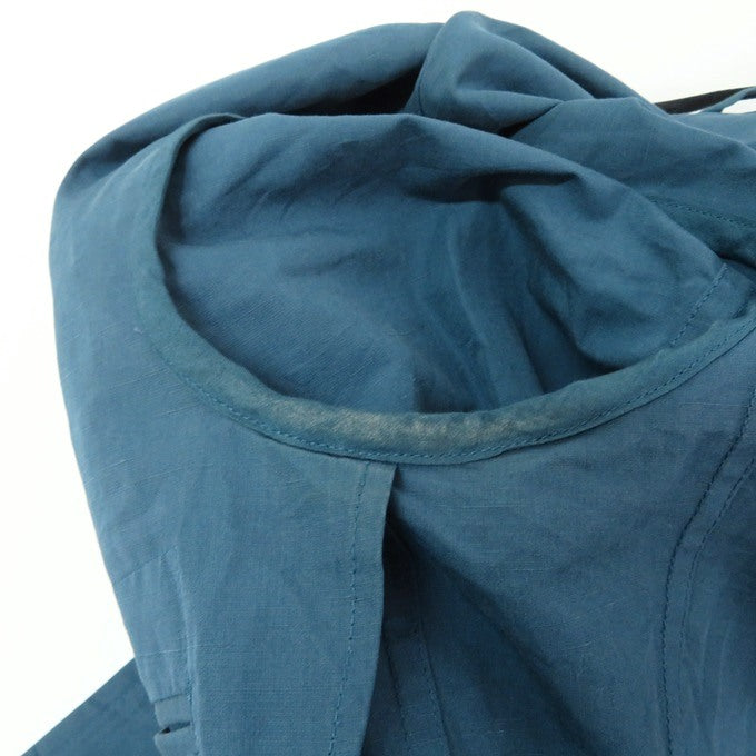 HERMES Cotton Linen Jacket Blue Size 44