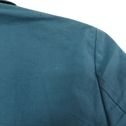 HERMES Cotton Linen Jacket Blue Size 44