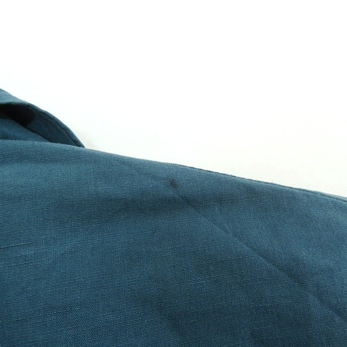 HERMES Cotton Linen Jacket Blue Size 44