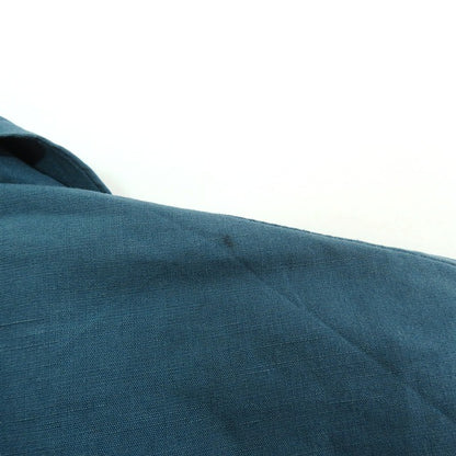 HERMES Cotton Linen Jacket Blue Size 44