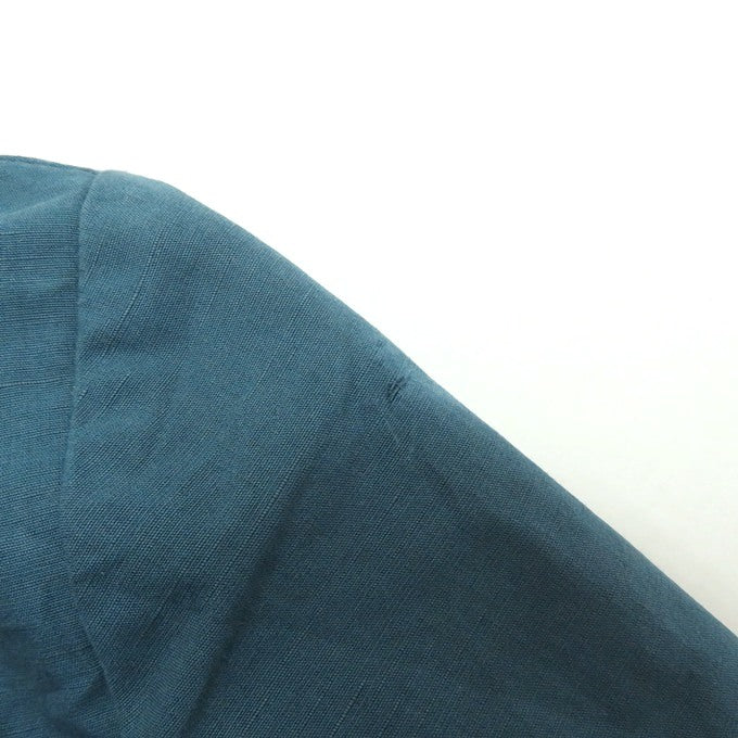 HERMES Cotton Linen Jacket Blue Size 44