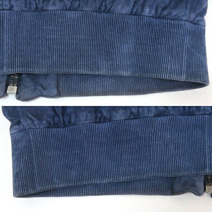GUCCI Suede Leather Jacket Navy Size 50