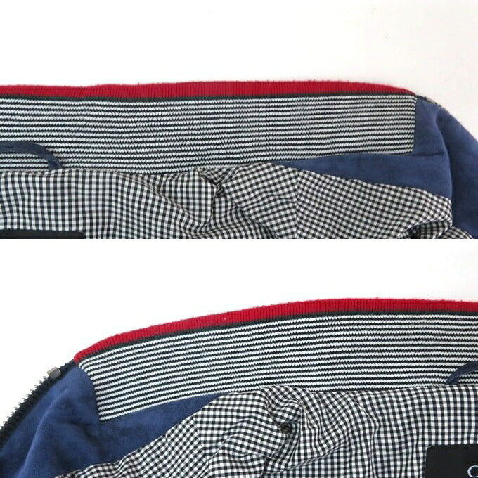 GUCCI Suede Leather Jacket Navy Size 50