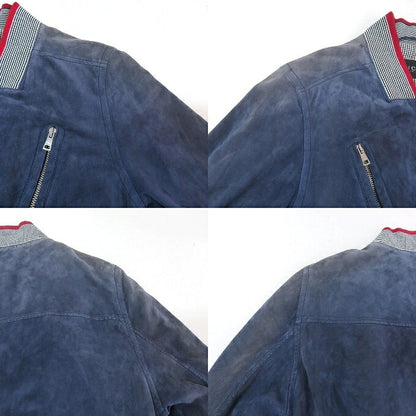 GUCCI Suede Leather Jacket Navy Size 50