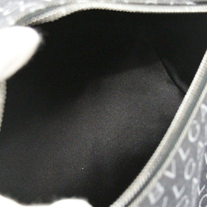 BVLGARI B-Zero1 Logomania Denim Leather Shoulder Bag Black