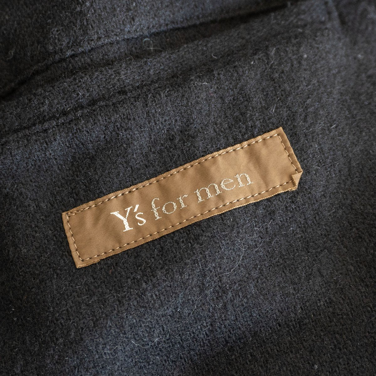 Y's for Men 90S Hooded Long Coat Black Size XXL