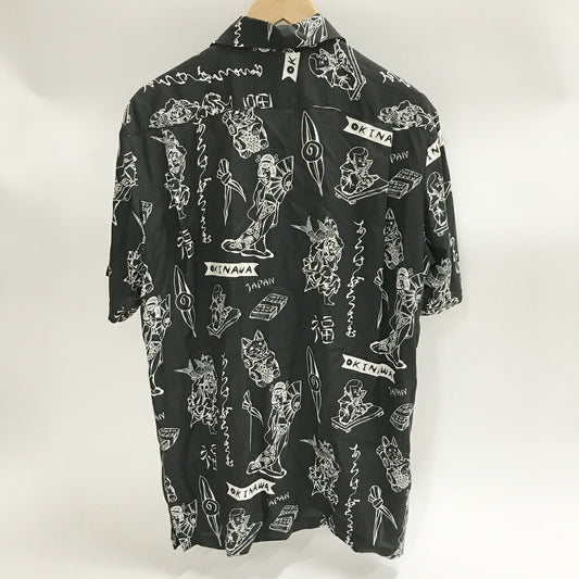 Aloha Blossom Aloha Shirt Black Size 40