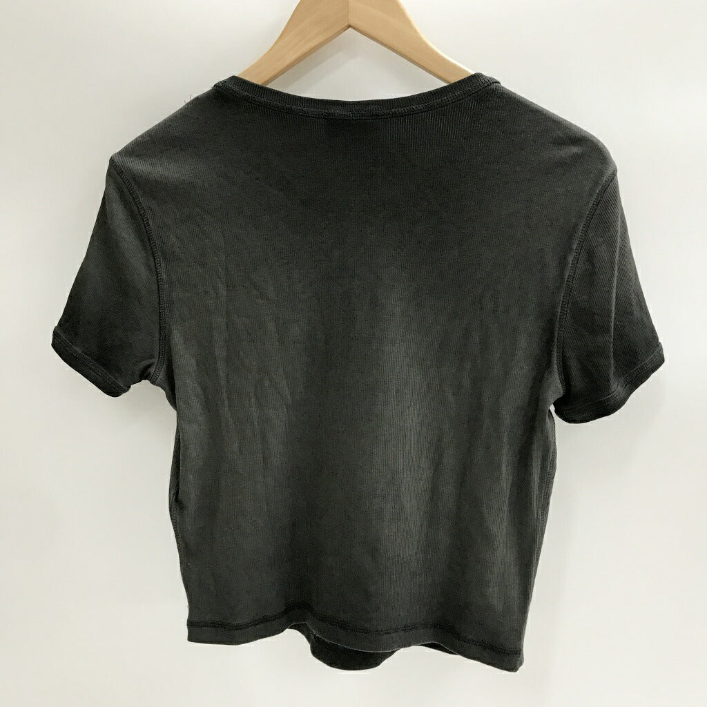 DIESEL Heart Print Cropped T-Shirt Black Size M