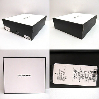 Dsquared2 Flat Boot West Studs Black Size 36 1/2