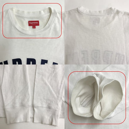 Supreme 16SS Arc Logo Long Sleeve Top White Size S