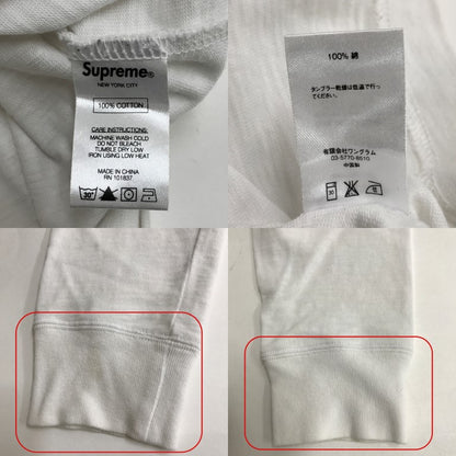 Supreme 16SS Arc Logo Long Sleeve Top White Size S