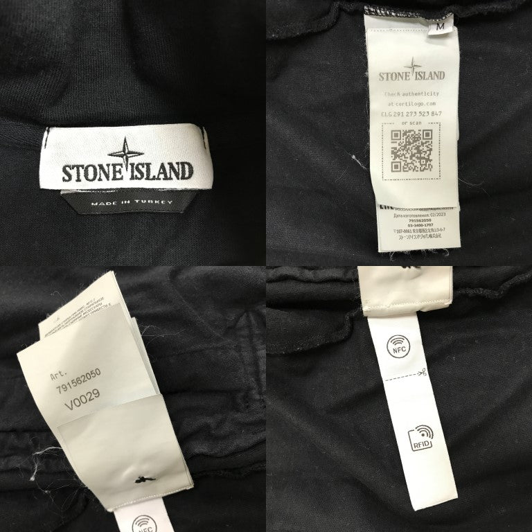 STONE ISLAND Zip Up Jacket Black Size M