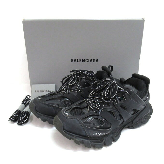 BALENCIAGA TRACK TRAINER Black Sneakers Size 27cm