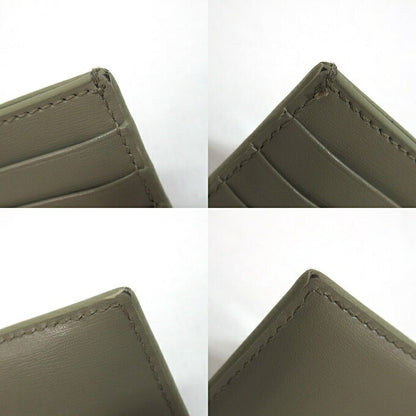 CELINE Triomphe Card Holder Gray Card Case Size ONE SIZE