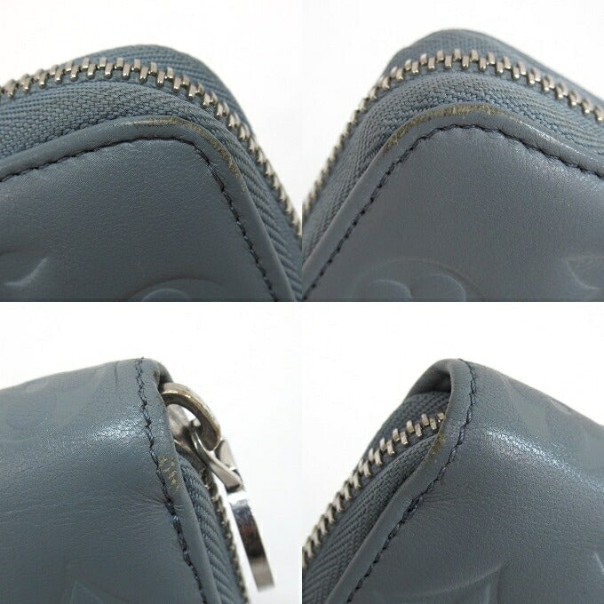 LOUIS VUITTON Coussin Zippy Wallet M81707 Blue Size ONE SIZE