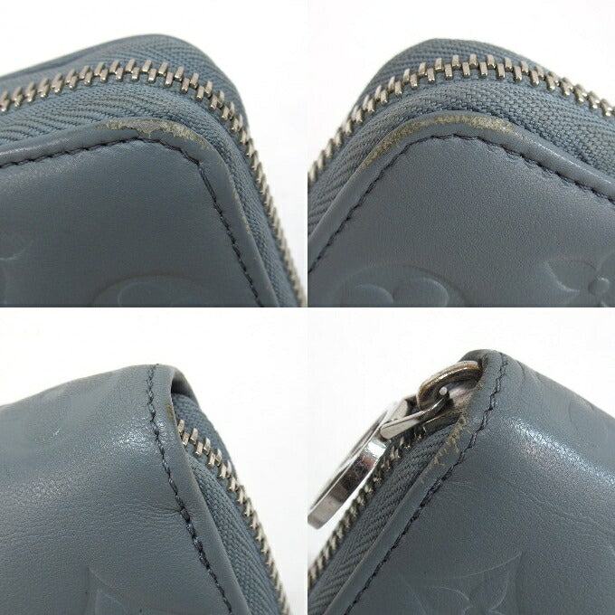 LOUIS VUITTON Coussin Zippy Wallet M81707 Blue Size ONE SIZE