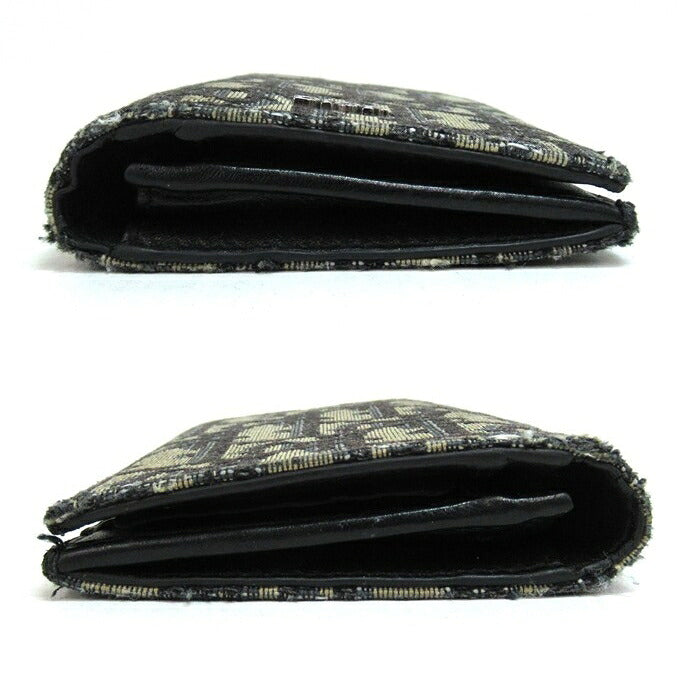 DIOR Oblique Vertical Long Jacquard Blue Wallet Size ONE SIZE