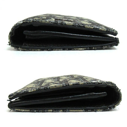 DIOR Oblique Vertical Long Jacquard Blue Wallet Size ONE SIZE