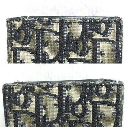 DIOR Oblique Vertical Long Jacquard Blue Wallet Size ONE SIZE