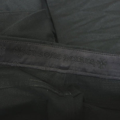 CHROME HEARTS 5-Pocket Flare Knee Denim Pants Black Size 32