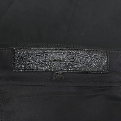 CHROME HEARTS 5-Pocket Flare Knee Denim Pants Black Size 32