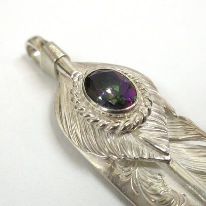 Taro Washimi L Arabesque Feather Silver