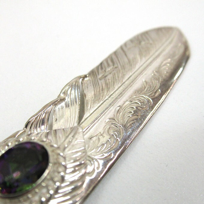 Taro Washimi L Arabesque Feather Silver