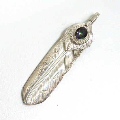 Taro Washimi L Arabesque Feather Silver