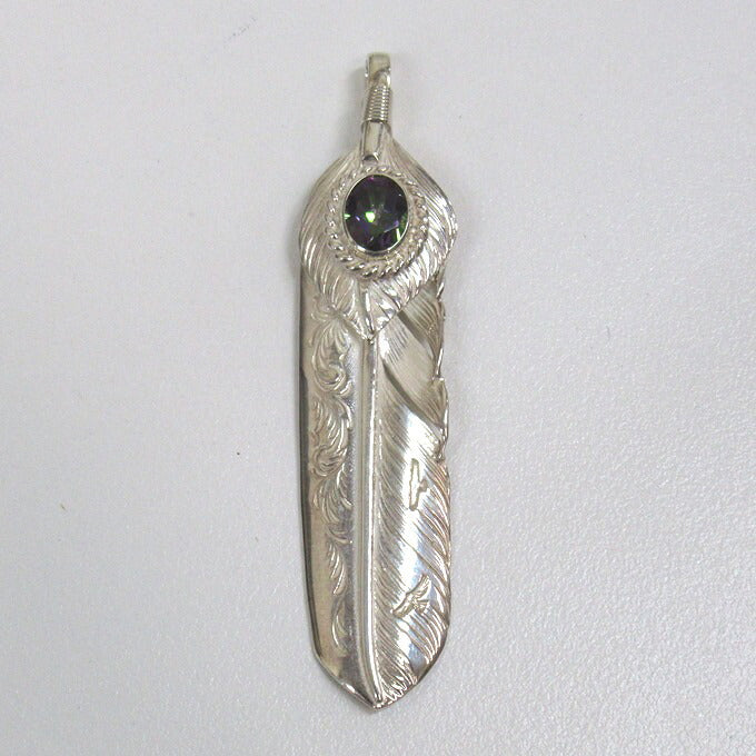 Taro Washimi L Arabesque Feather Silver