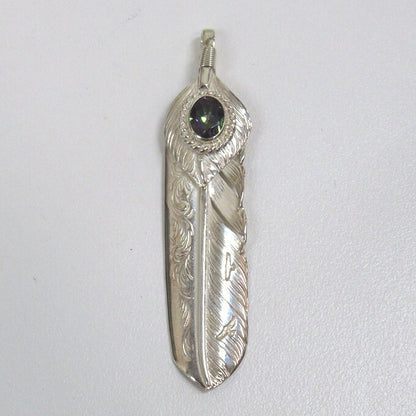 Taro Washimi L Arabesque Feather Silver