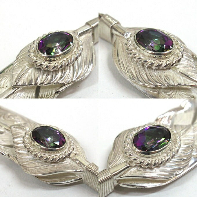 Taro Washimi L Arabesque Feather Silver
