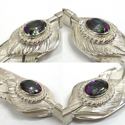 Taro Washimi L Arabesque Feather Silver